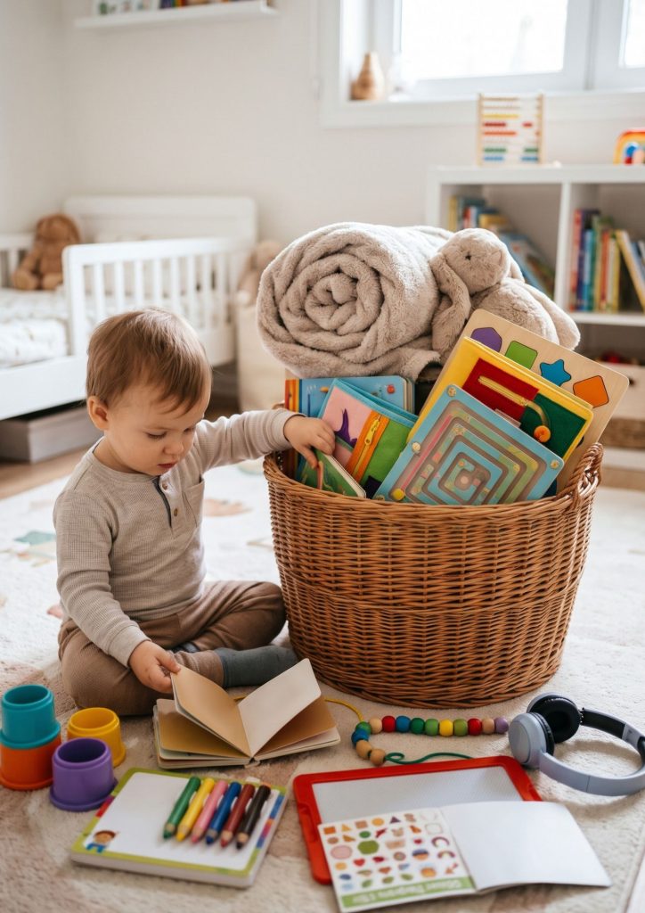 How to Build a Toddler Quiet Time Basket 1 screen free kids